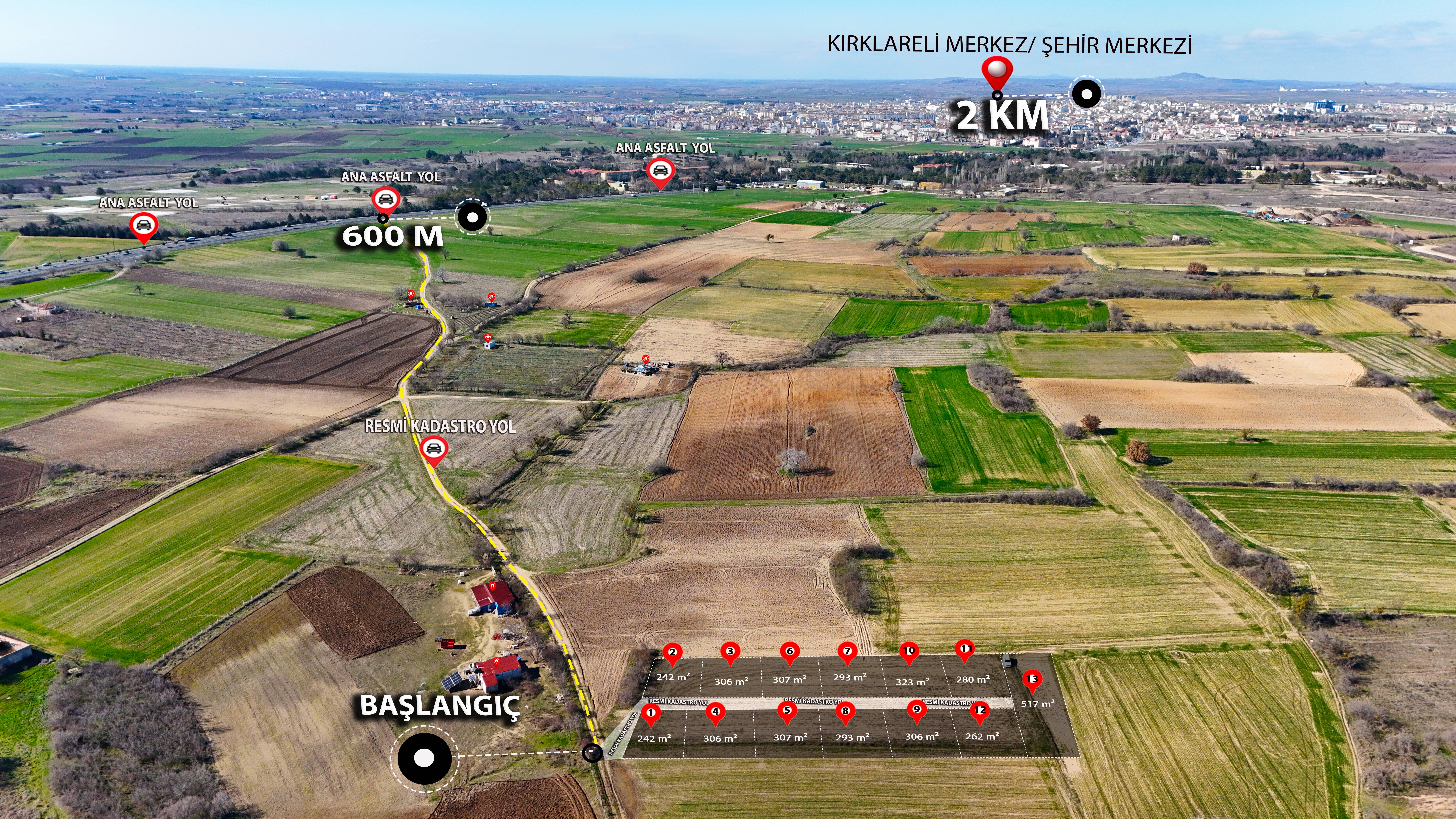 KIRKLARELİ MERKEZ HATİCEHATUN’DA 323 M² YATIRIM İÇİN DEĞERLİ SEÇENEK