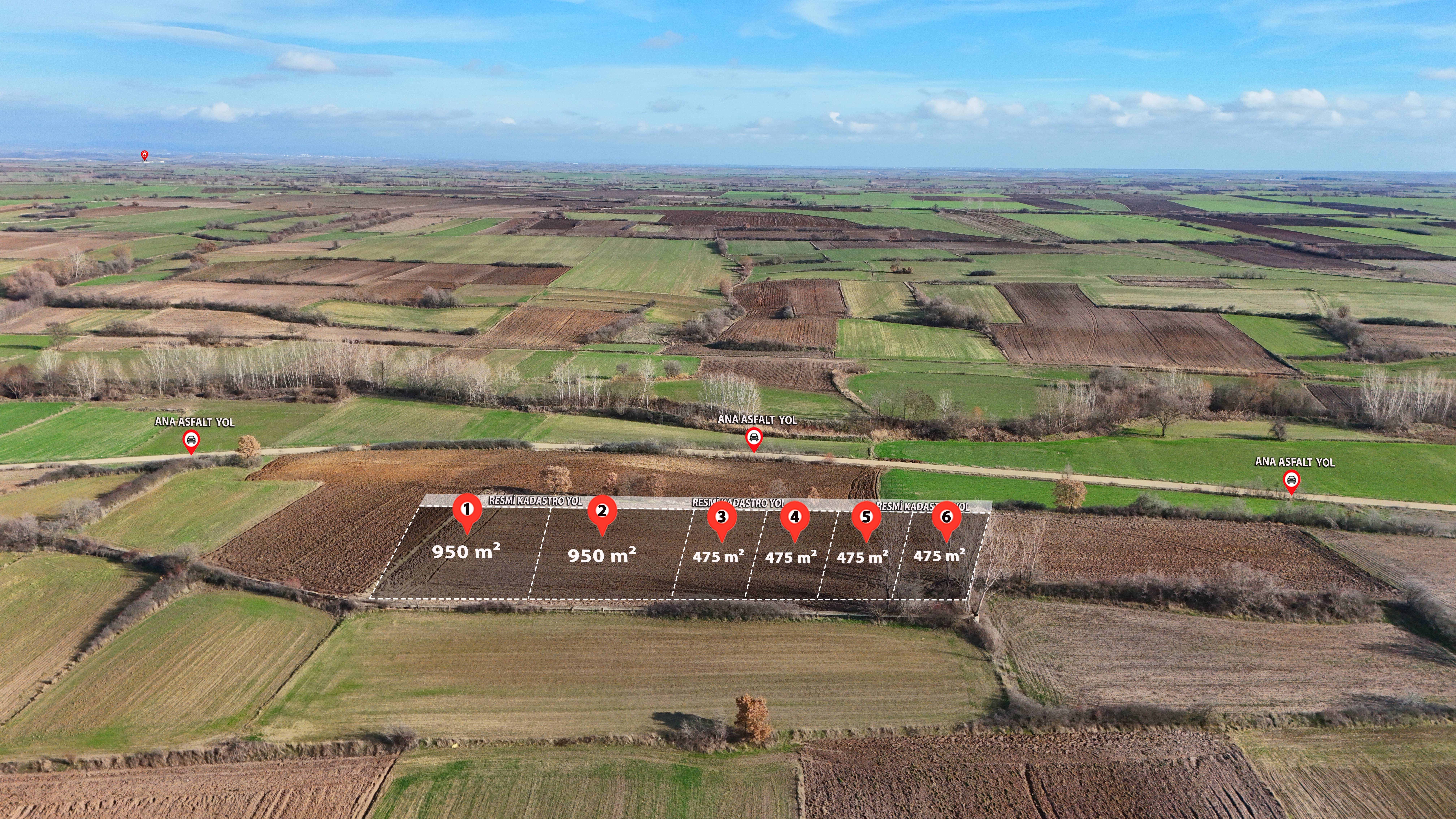 KIRKLARELİ MERKEZ PAŞAYERİ’NDE 475–950 M² FARKLI METREKARE SEÇENEKLERİ