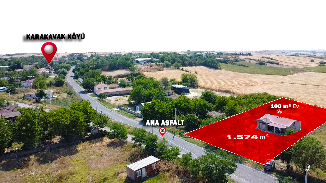 KARAKAVAK’TA 1.574 M² GENİŞ ALANLI DEĞERİ YÜKSEK KAZANÇLI YATIRIM FIRSATI
