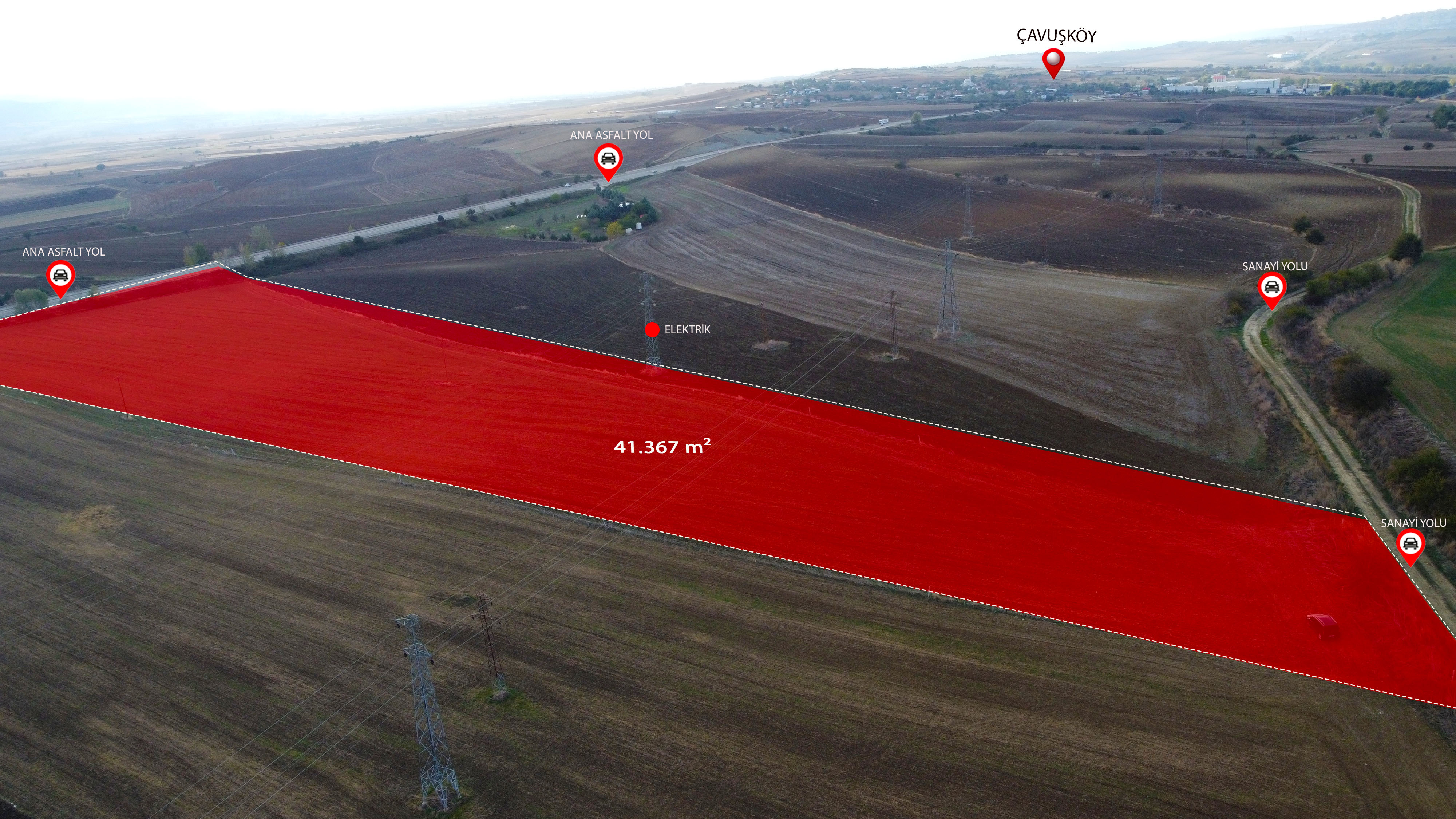 ÇAVUŞKÖY’DE 41.367 M² BÜYÜK ÖLÇEKLİ YATIRIM FIRSATI