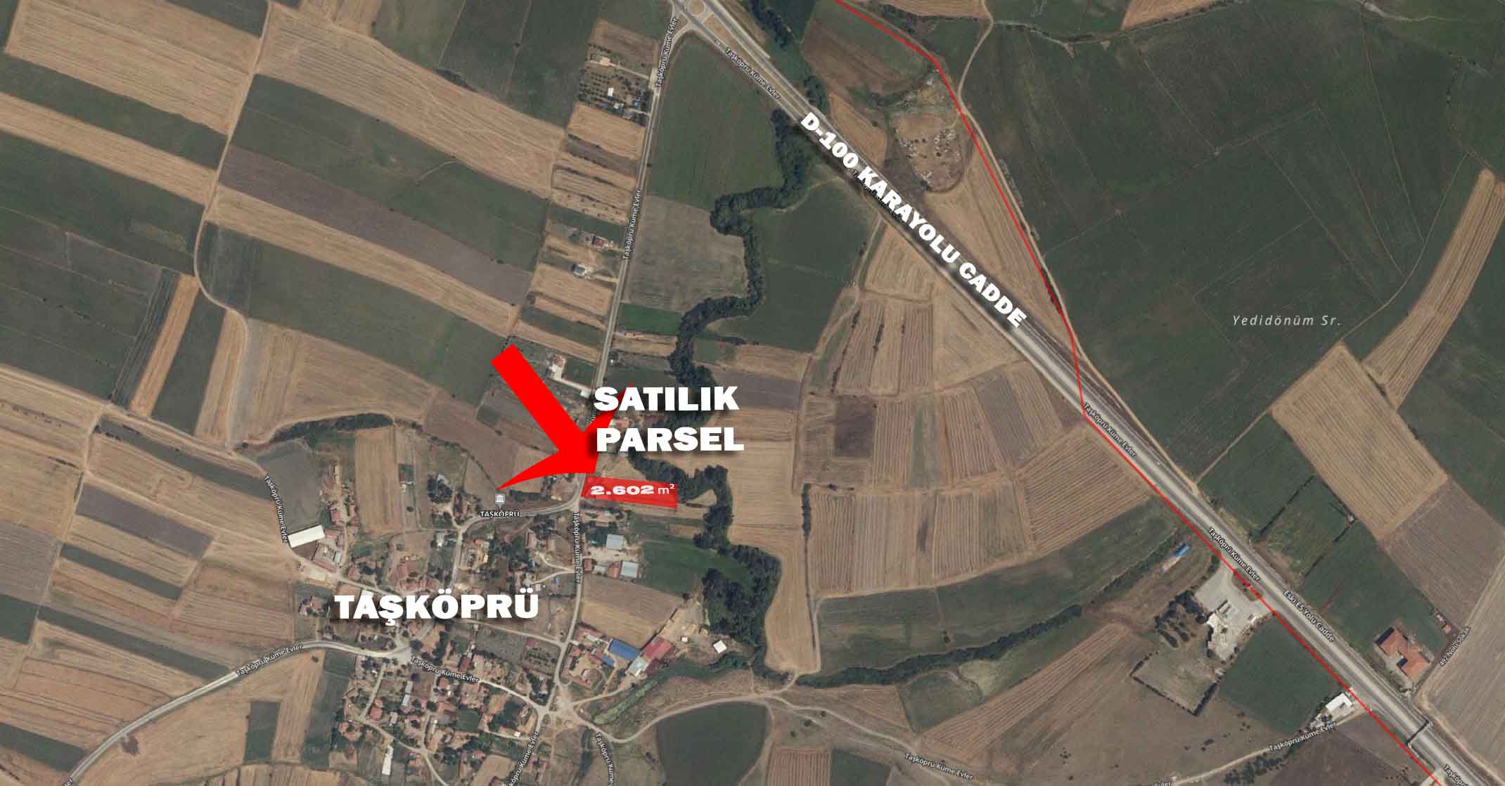 TAŞKÖPRÜ’DE 2.602 M² SATILIK ARSA UYGUN KONUMDA