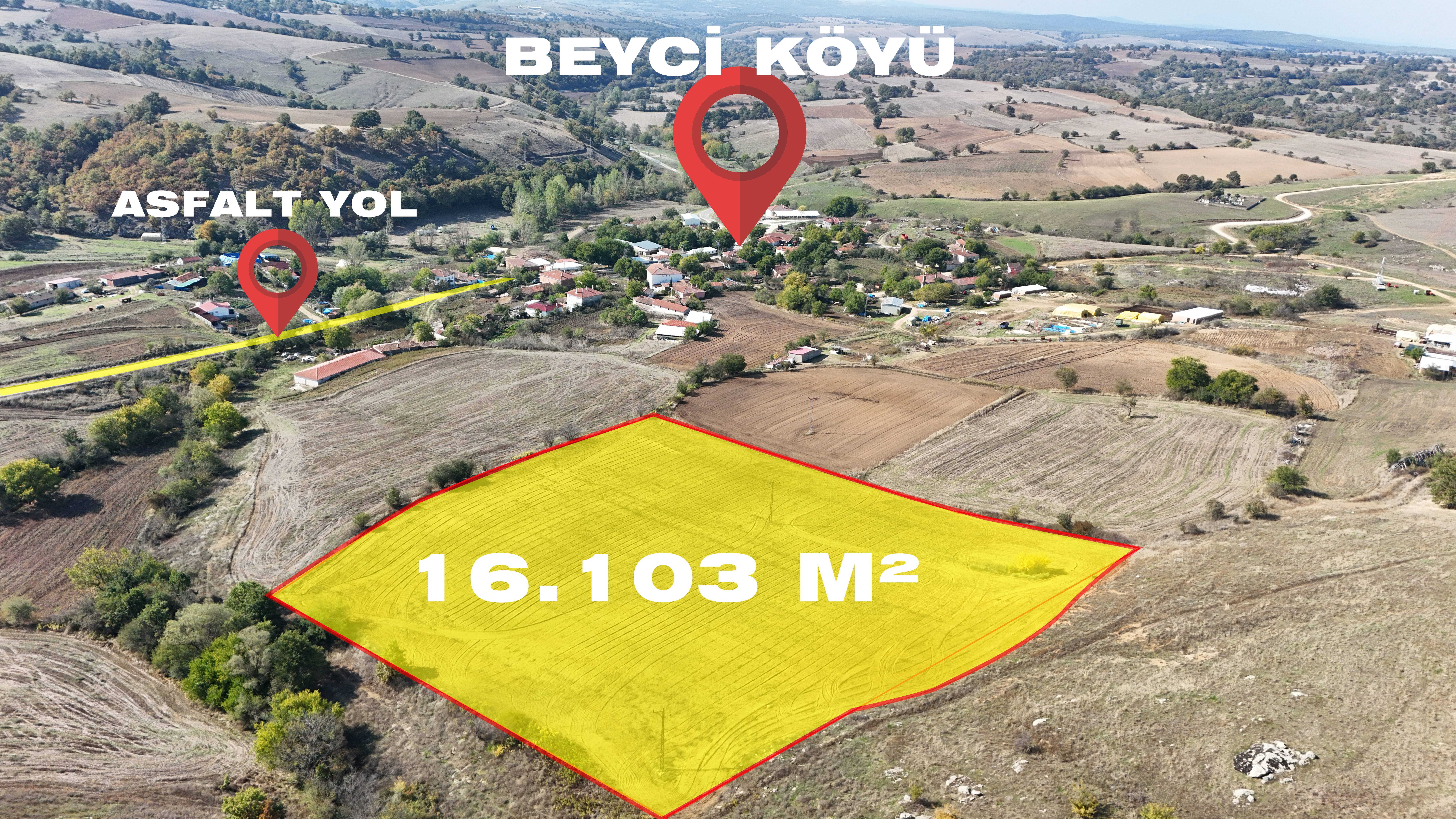 KIRKLARELİ KOFÇAZ BEYCİ’DE 16.103 M² KAÇIRILMAZ YATIRIM FIRSATI