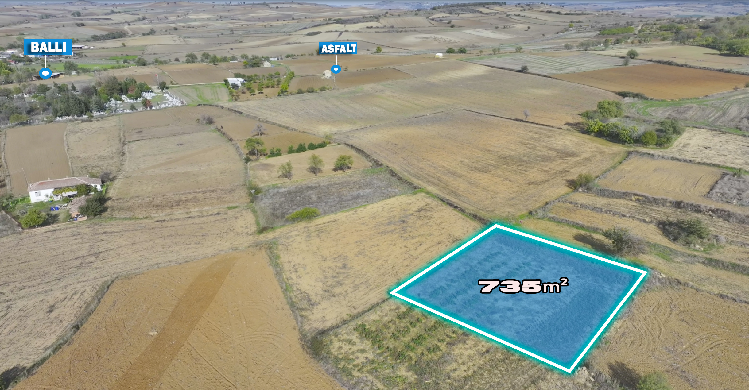 BALLI’DA 735 M² UYGUN FİYATLI YÜKSEK POTANSİYELLİ YATIRIM ALTERNATİFİ