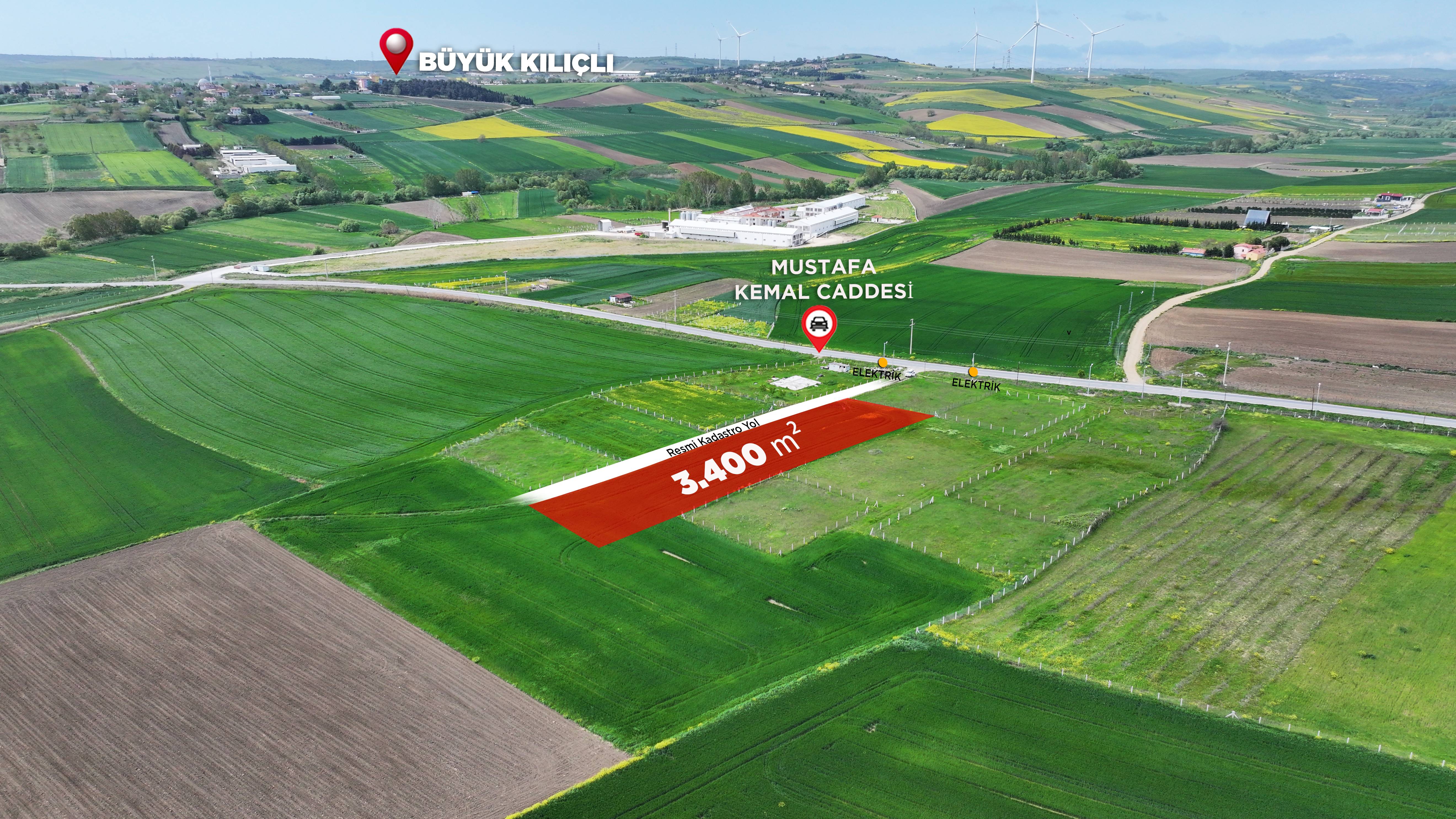 KÜÇÜKKILIÇLI’DA 3.400 M² GELECEĞİNİZE YATIRIM YAPIN, FIRSATI KAÇIRMAYIN