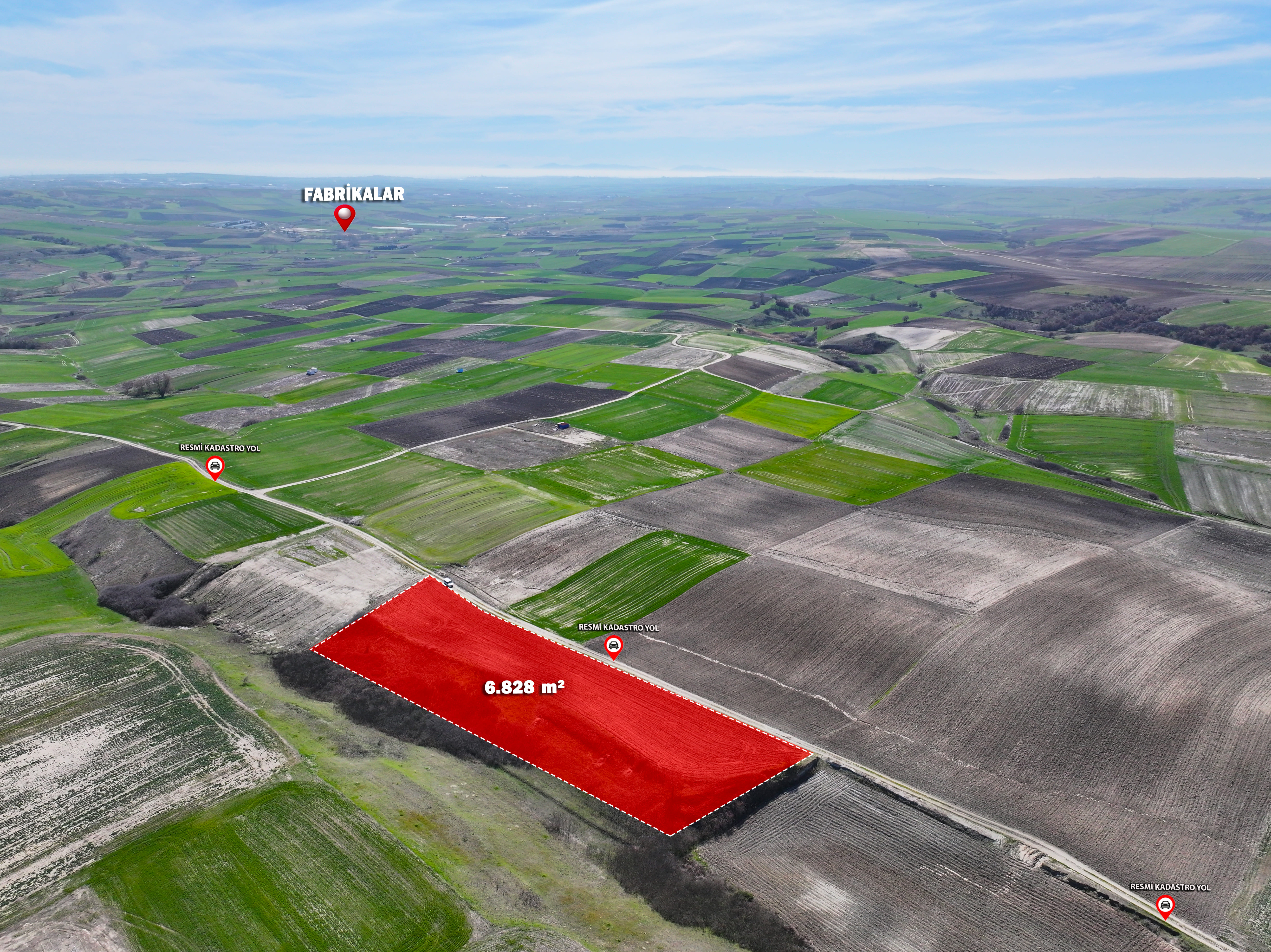 DEĞİRMENKÖY’DE 6.828 M² GENİŞ ALANLI YÜKSEK POTANSİYELLİ YATIRIM FIRSATI