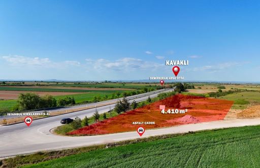 KIRKLARELİ MERKEZ KAVAKLI’DA 4.410 M² DOĞAYLA İÇ İÇE YATIRIM SEÇENEĞİ