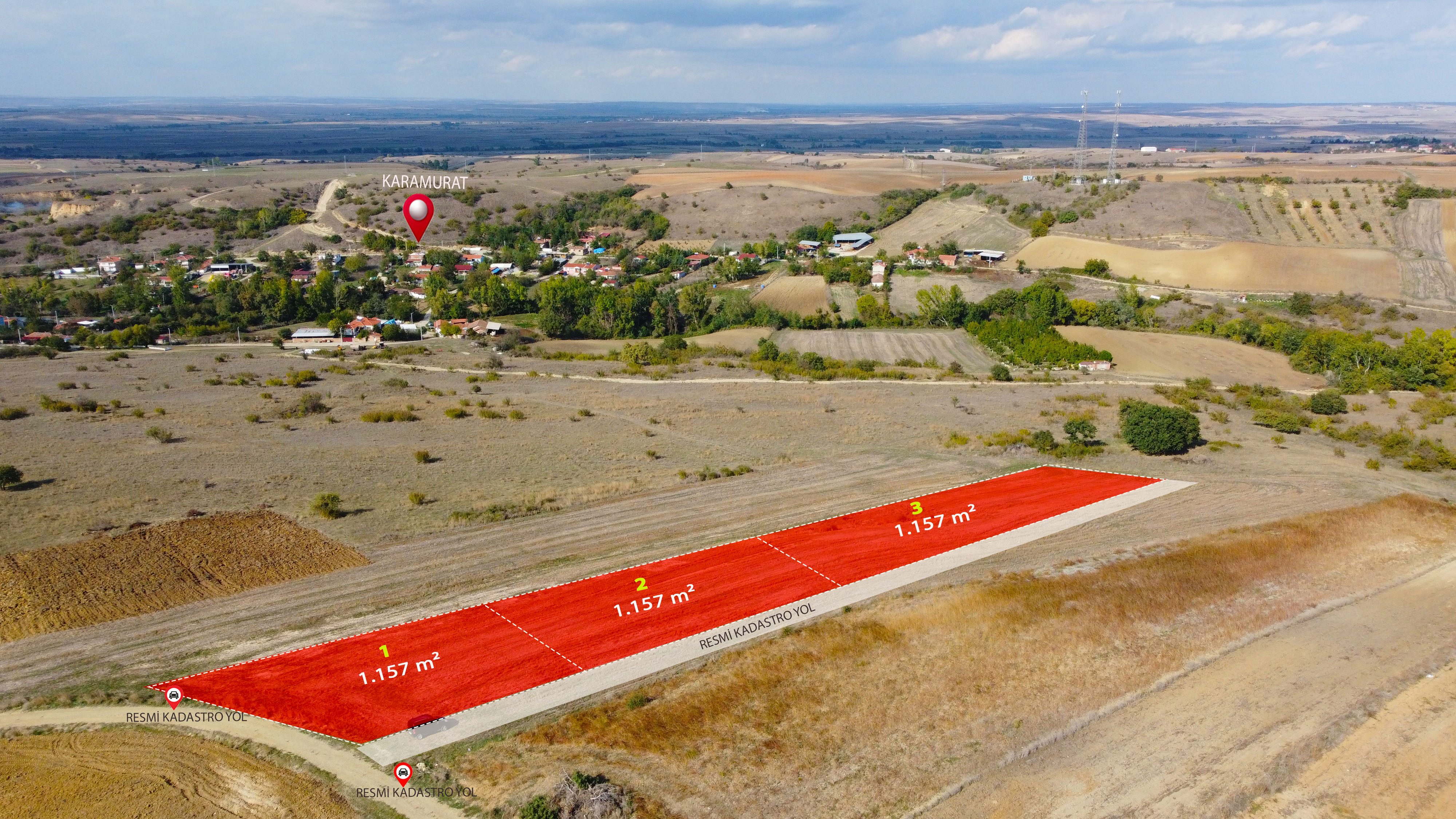 KARAMURAT’TA 1.157 M² UYGUN FİYATLI DİKKAT ÇEKEN YATIRIM SEÇENEĞİ