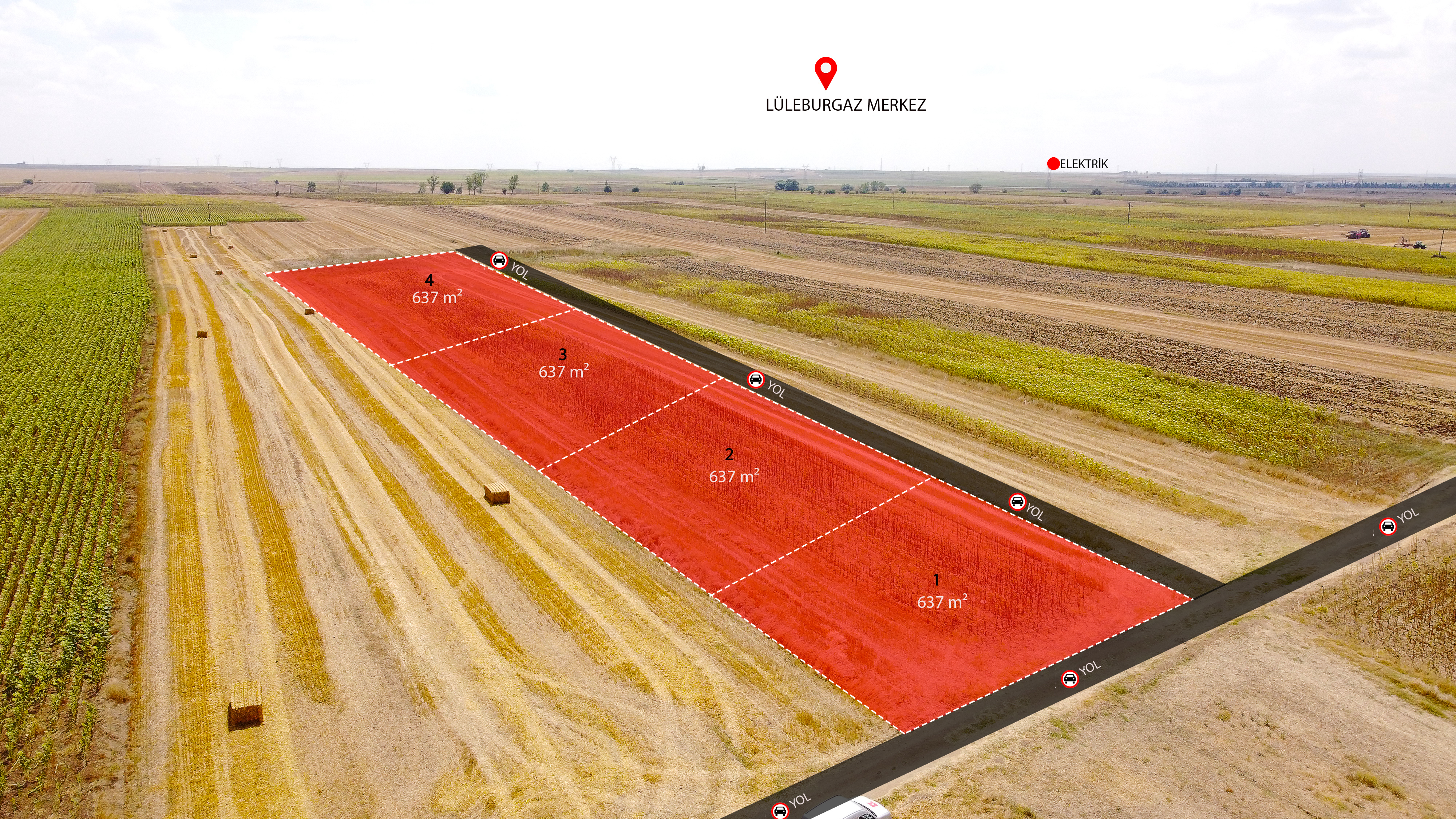 LÜLEBURGAZ EVRENSEKİZ GÜNDOĞDU’DA 637 M² AVANTAJLI YATIRIM FIRSATI