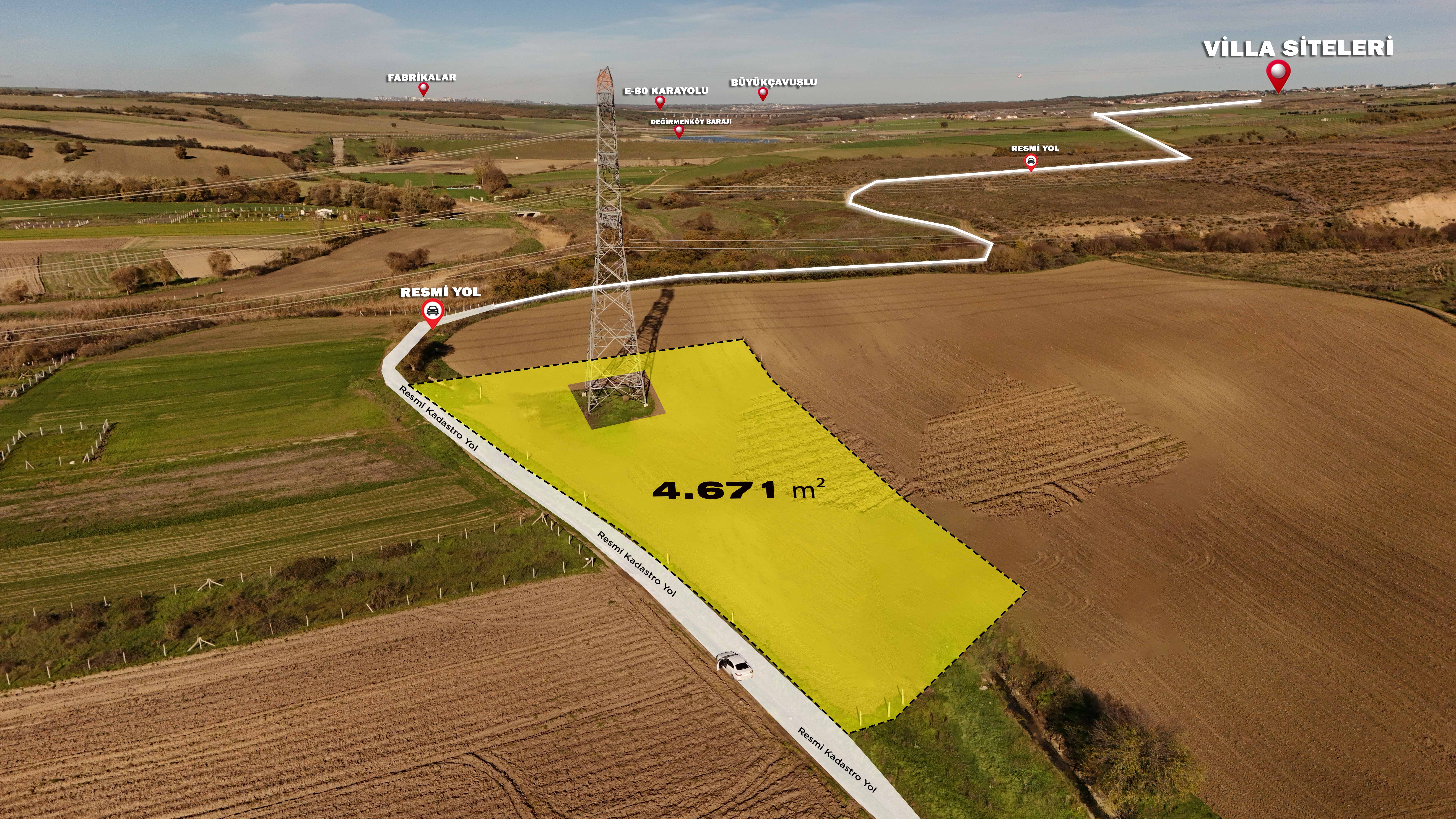 DEĞİRMENKÖY’DE 4.671 M² GENİŞ ARAZİYLE KAZANÇ POTANSİYELİ YÜKSEK YATIRIM